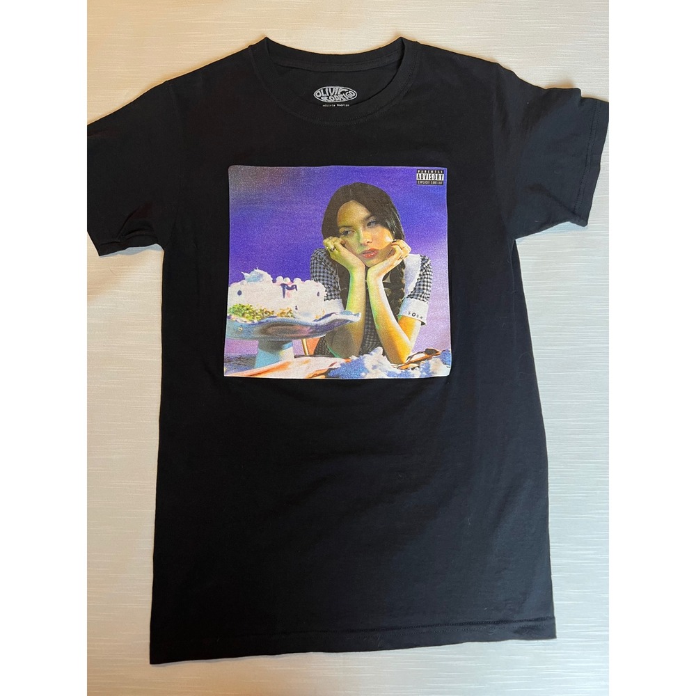 Olivia Rodrigo Sour Album Graphic T-Shirt Black XS JT25262 Womens Short Sleeve